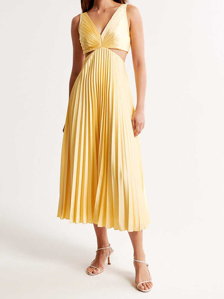 Women's V-Neck Maxi Evening Dress
