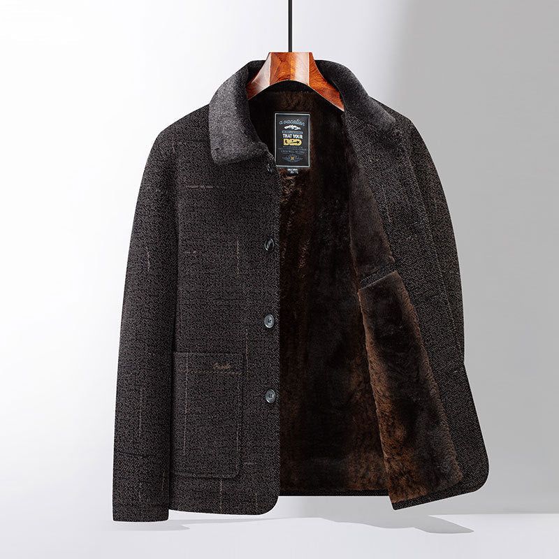 Warm Sheepskin Winter Coat - VibreMode