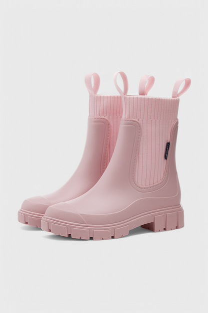 Women's Elastic Ankle Boots Lug Sole Design