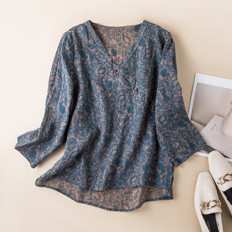 Relaxed Fit Button Front Shirt - VibreMode