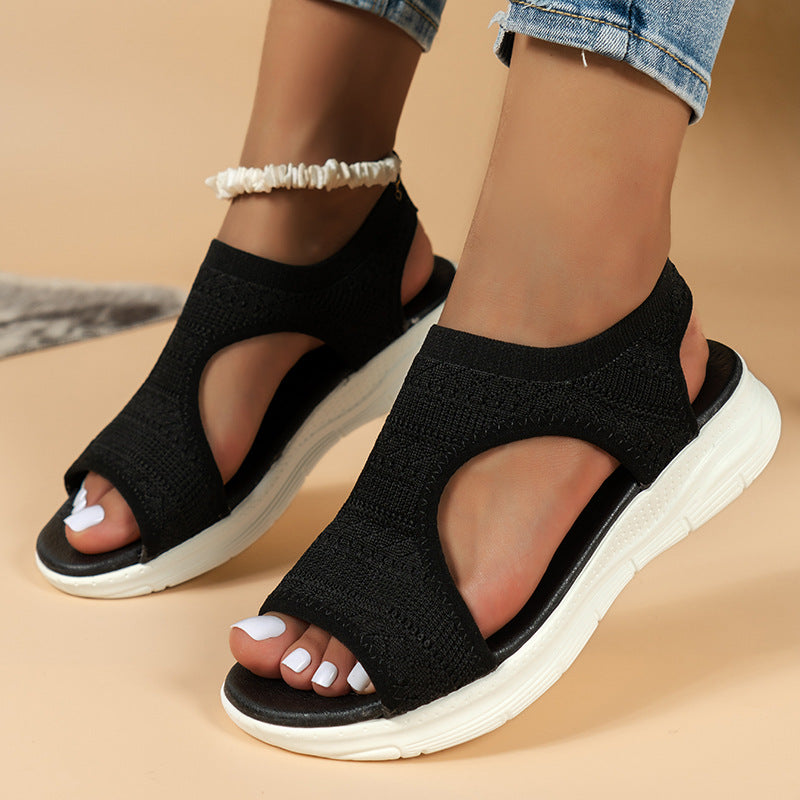 Women's Orthopedic Sandals Knit Upper Cushioned Comfort - VibreMode