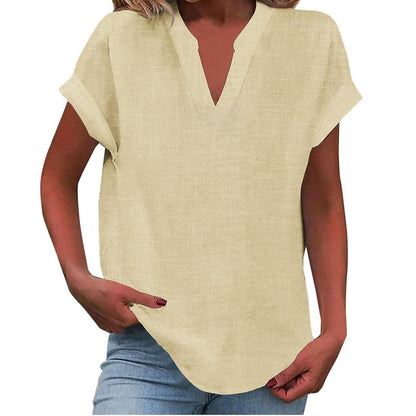 Women's Relaxed V-Neck Blouse