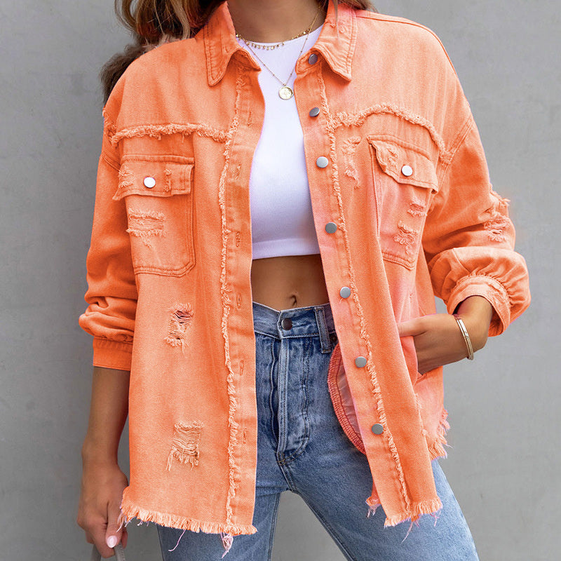 Women's Button Down Jacket Vintage Style