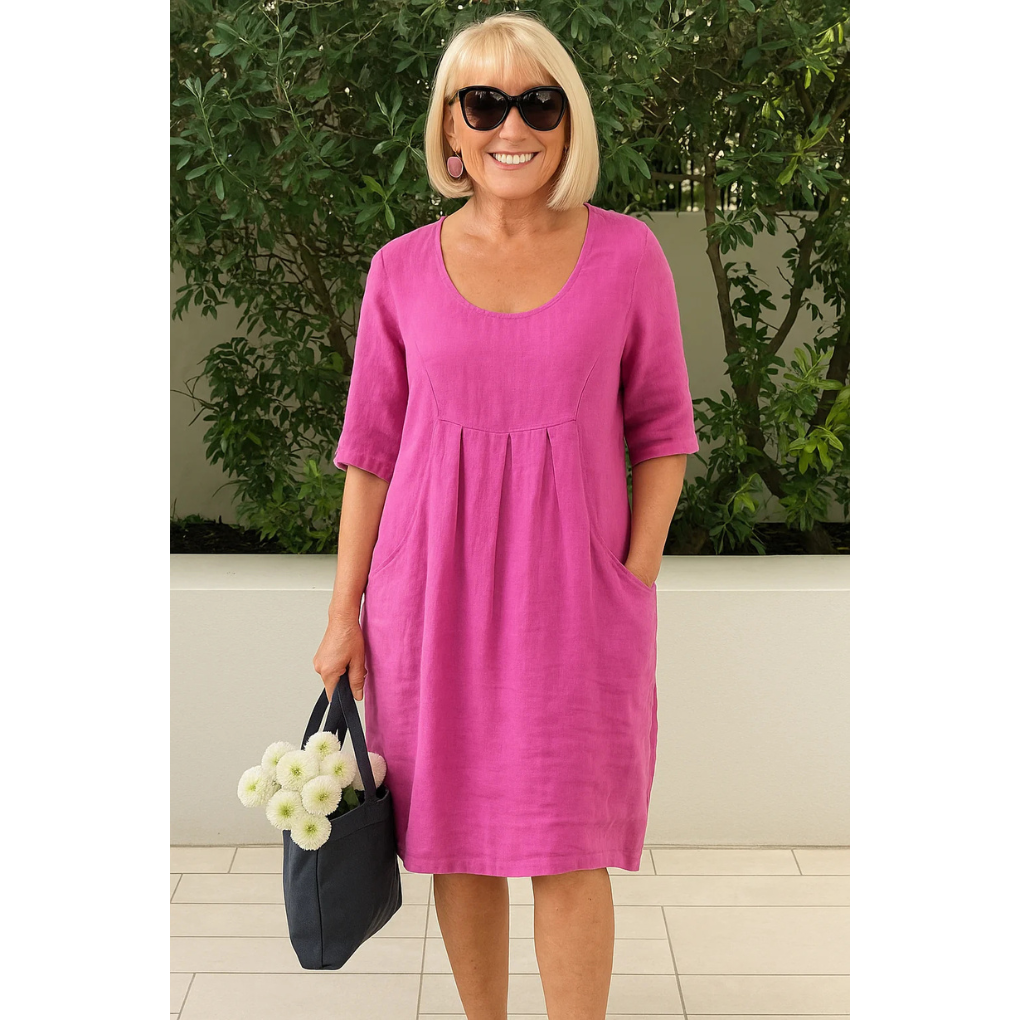 Women's Casual Loose Fit Short Sleeve Dress