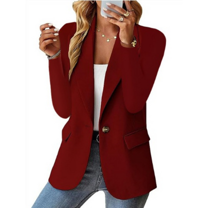 Classic One Button Ladies Jacket