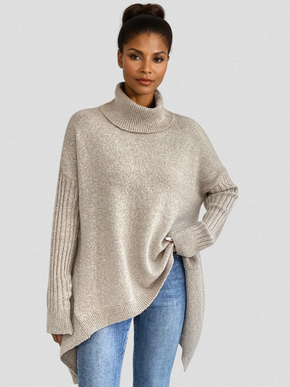 Classic Women's Long Sleeve Knit Sweater - VibreMode