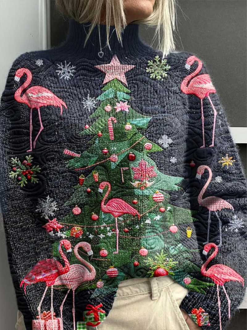 Festive Holiday Crew Neck Sweater - VibreMode