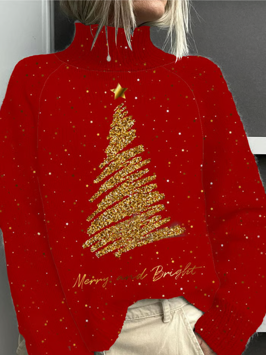Soft Festive Holiday Crew Sweater - VibreMode