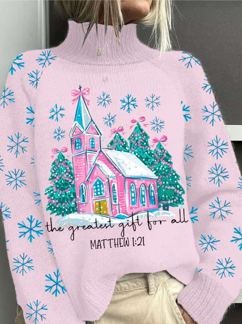 Women's Elegant Christmas Sweater - VibreMode