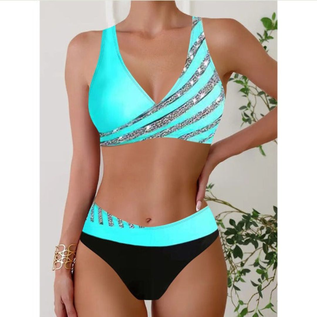 Women's Floral Halter Neck Swimwear for Beach - VibreMode