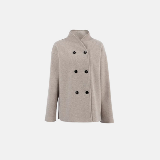 Women's Wool Vintage Coat - VibreMode