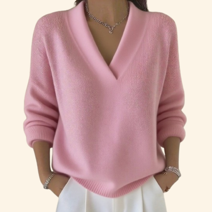 Women's Relaxed V-Neck Sweater