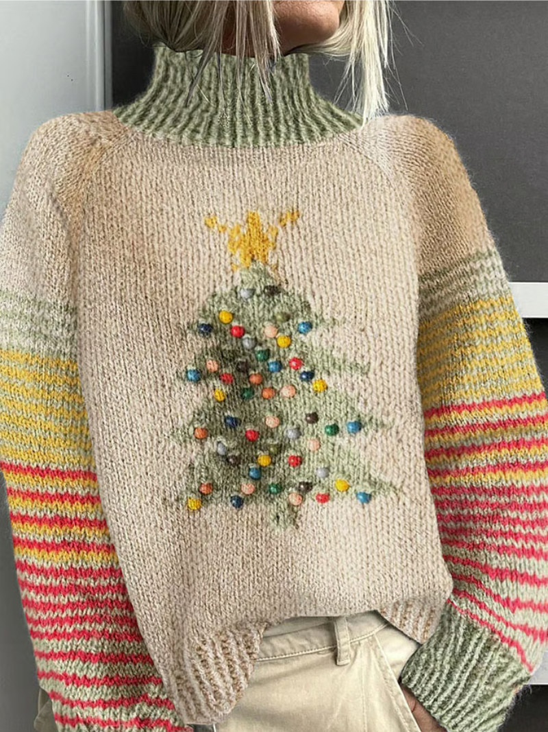 Women's Elegant Christmas Sweater - VibreMode