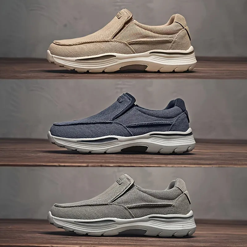 Comfortable Men's Walking Shoes with Arch Support and Cushioning