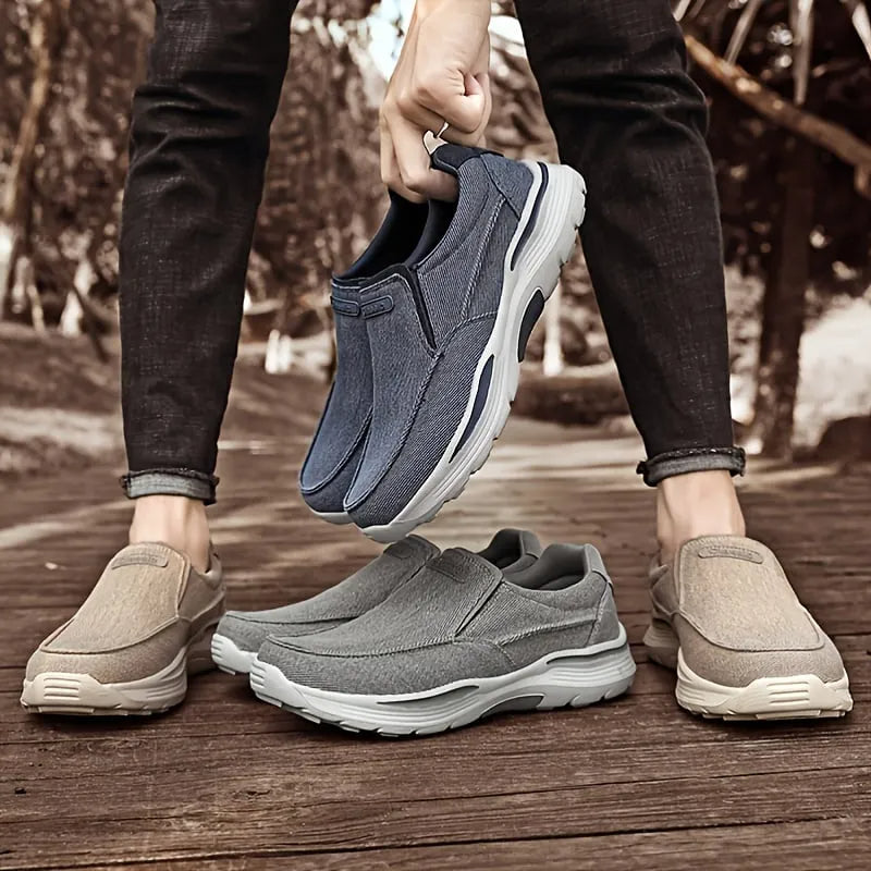 Comfortable Men's Walking Shoes with Arch Support and Cushioning