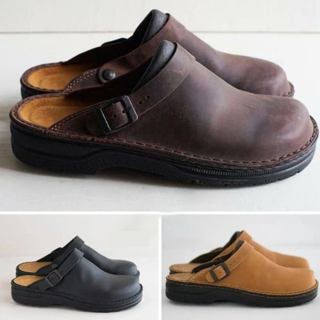 Orthopedic leather clogs - VibreMode