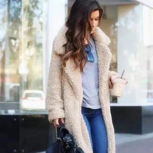 Women's Oversized Teddy Coat Warm Cozy - VibreMode