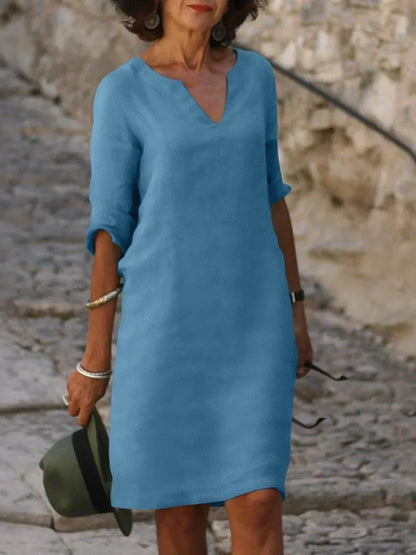 Elegant V-Neck Dress