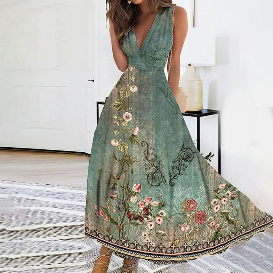 Pretty Loose Fit Floral Summer Dress