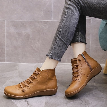 Comfortable Supportive Zip Ankle Boots