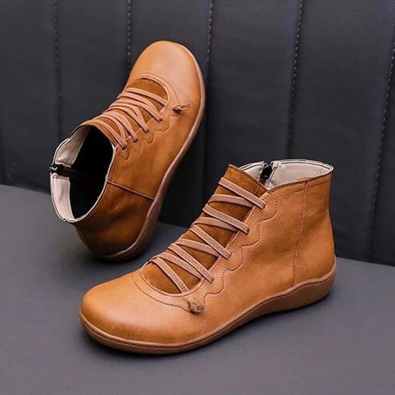 Comfortable Supportive Zip Ankle Boots