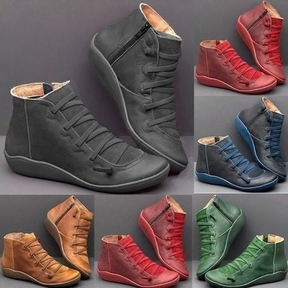 Comfortable Supportive Zip Ankle Boots