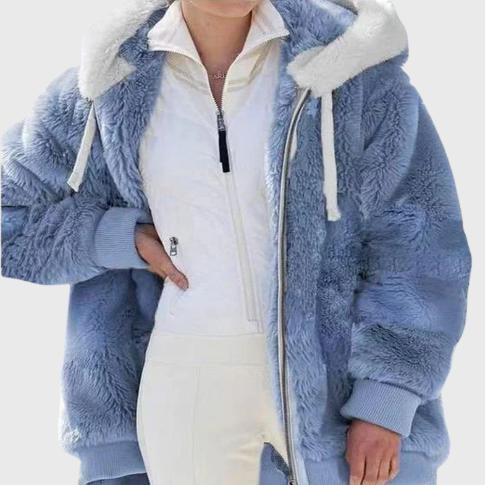 Warm Fleece Hoodie Coat
