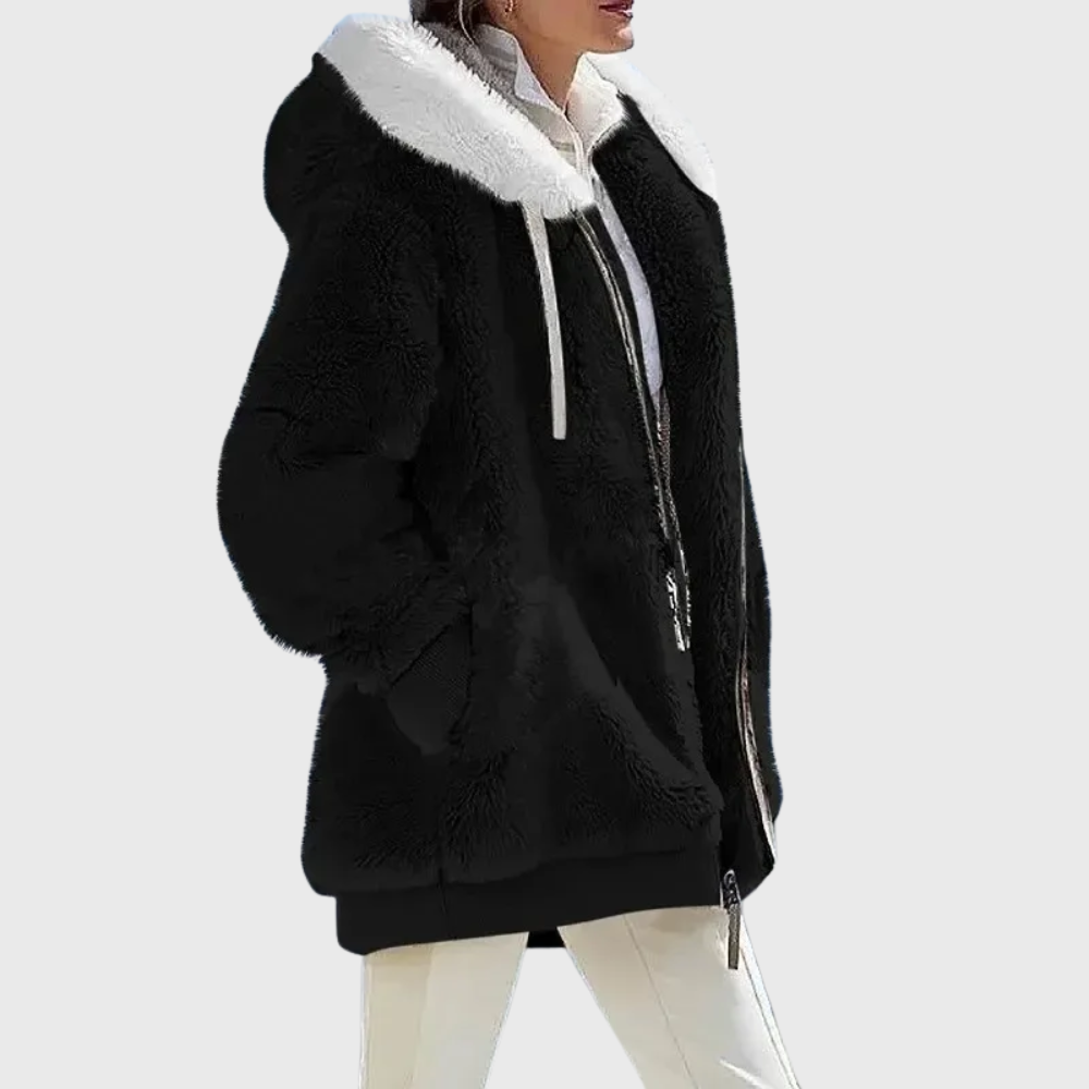 Warm Fleece Hoodie Coat