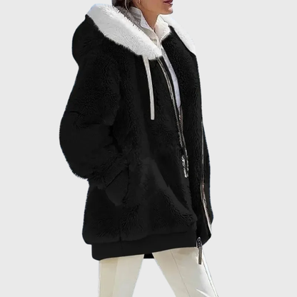 Warm Fleece Hoodie Coat