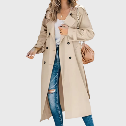 Women's Double-Breasted Trench Coat
