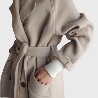 Women's Longline Belted Coat