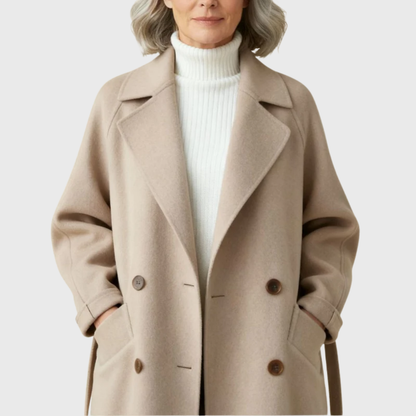 Women's Longline Belted Coat