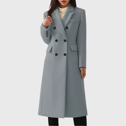 Women's Double Breasted Long Coat