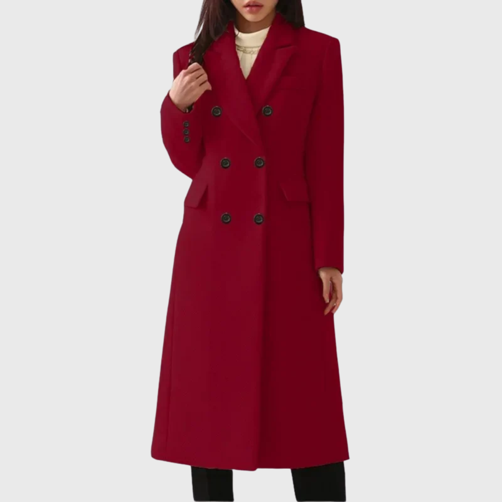 Women's Double Breasted Long Coat