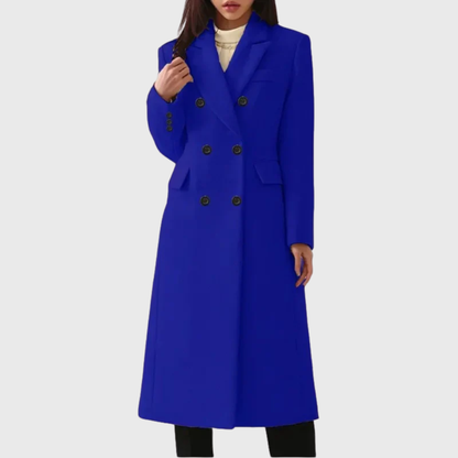 Women's Double Breasted Long Coat