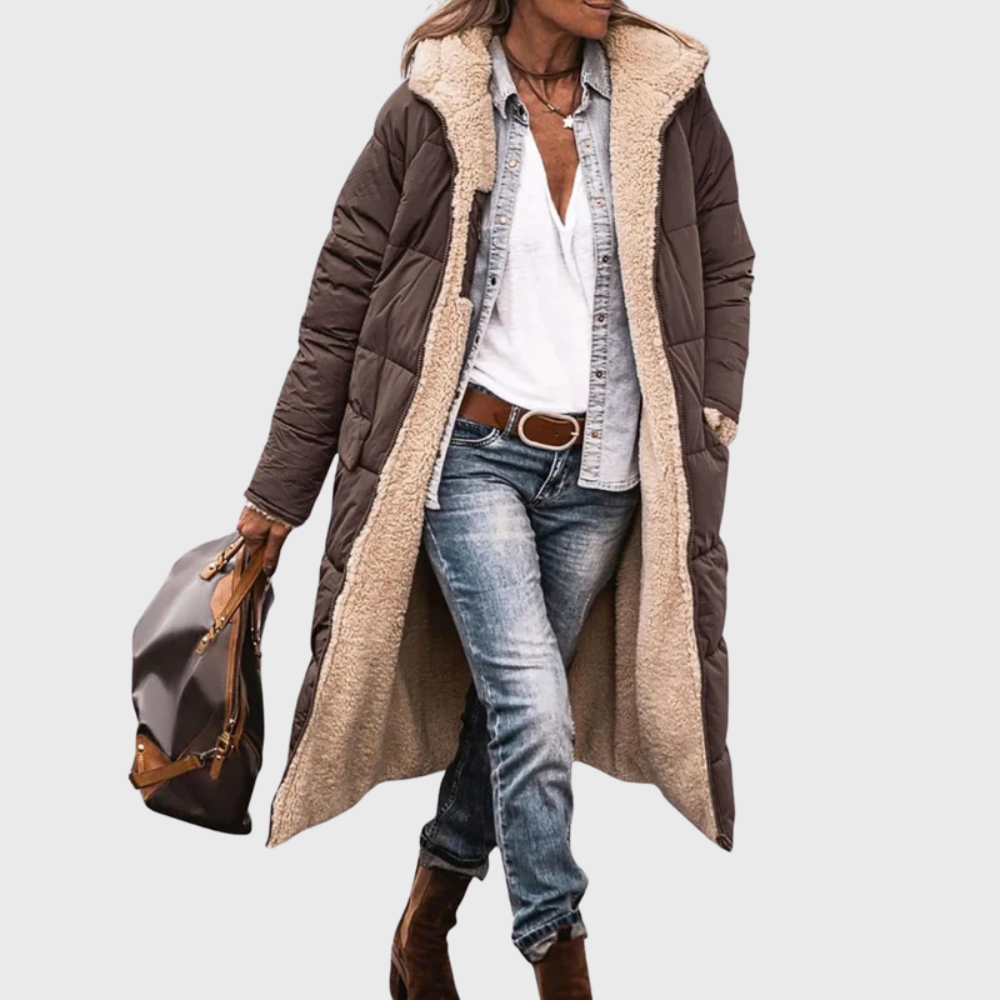 Insulated Reversible Down Filled Parka Coat