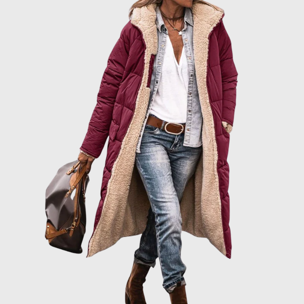 Reversible Puffer Coat Waterproof Lined