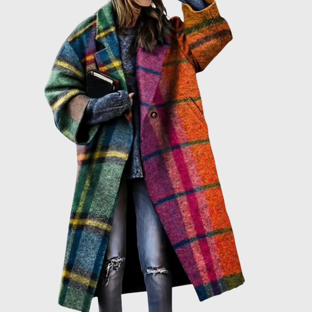 Elegant Women's Longline Coat - VibreMode