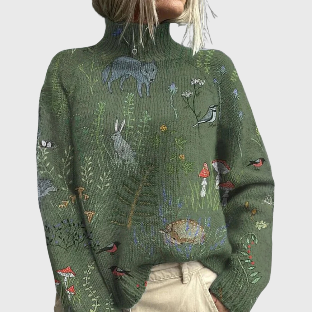 Women's Turtleneck Sweater Warm - VibreMode