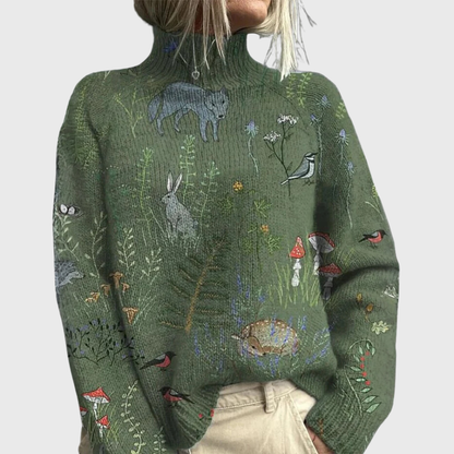 Women's Turtleneck Sweater Warm - VibreMode