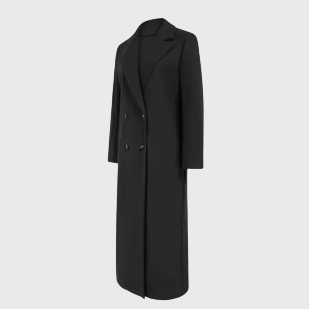 Women's Longline Winter Trench Coat - VibreMode