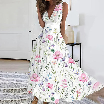 Pretty Loose Fit Floral Summer Dress