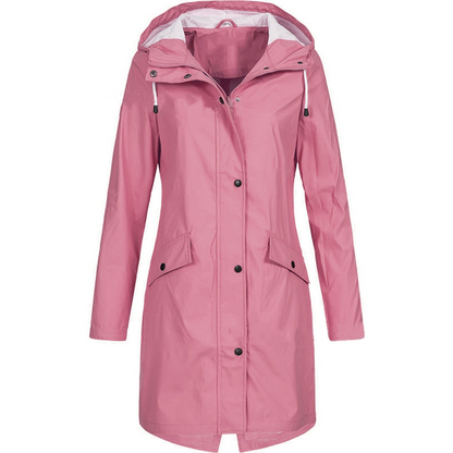 Women's Waterproof Rain Jacket Lightweight Hooded Windproof - VibreMode