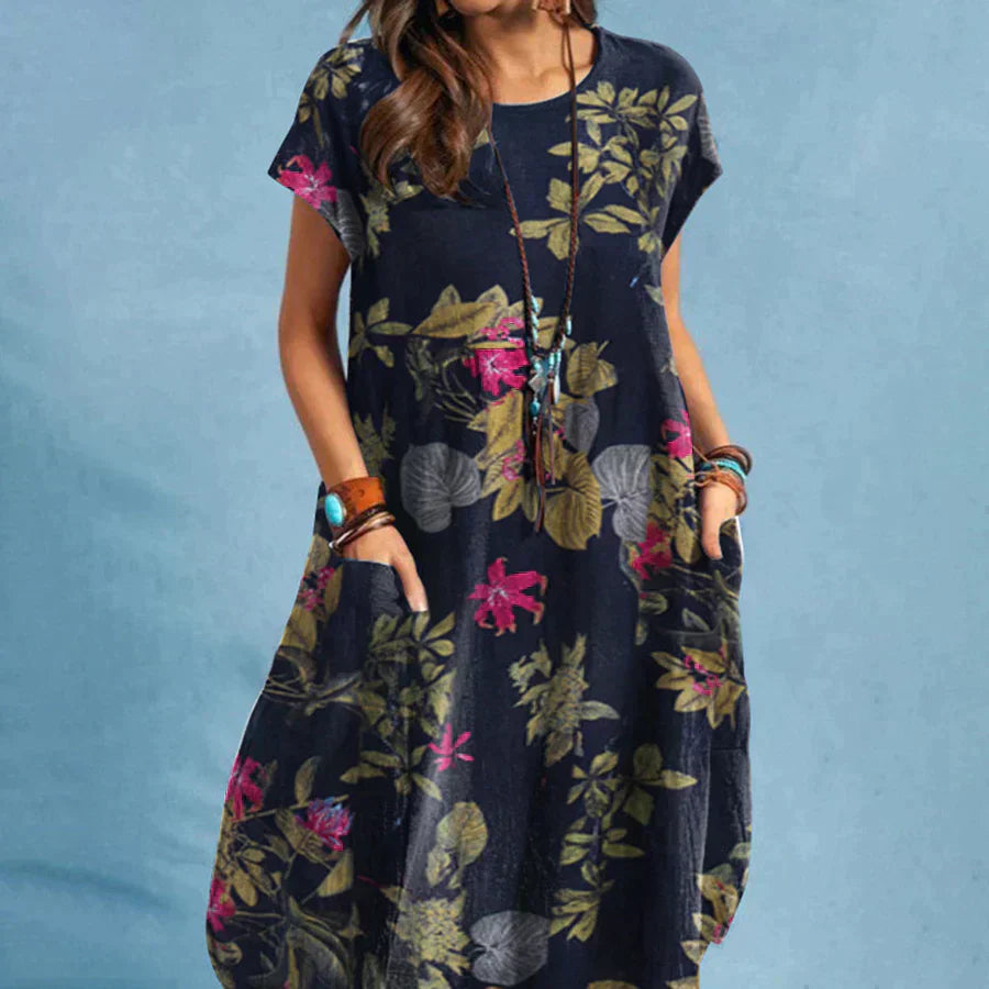 Women's Shift Dress Floral Print - VibreMode