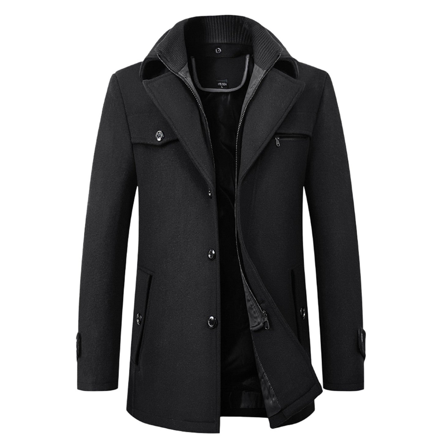 Elegant Double Collar Coat