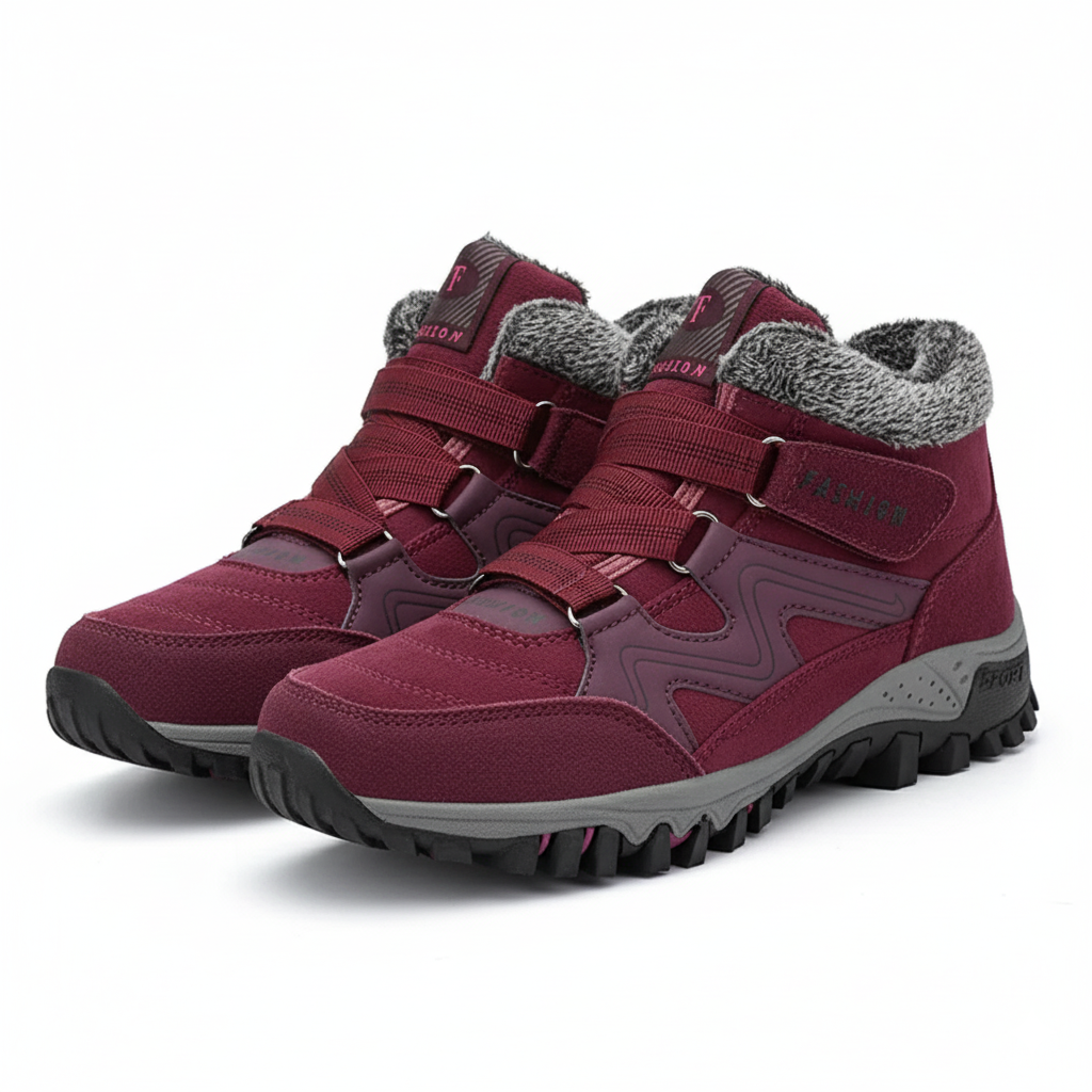 Women's Lace-Up Boots Treaded Sole