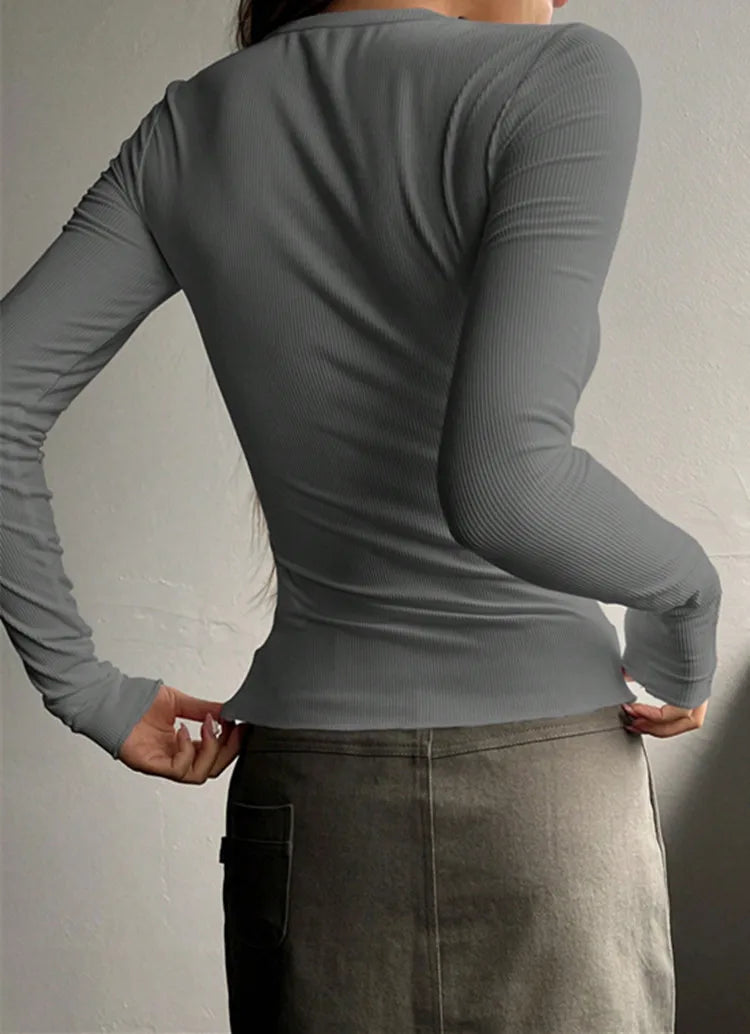 Women's Aurelia Ribbed Henley Summer