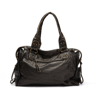 Women's Leather Carryall Bag Classic Style