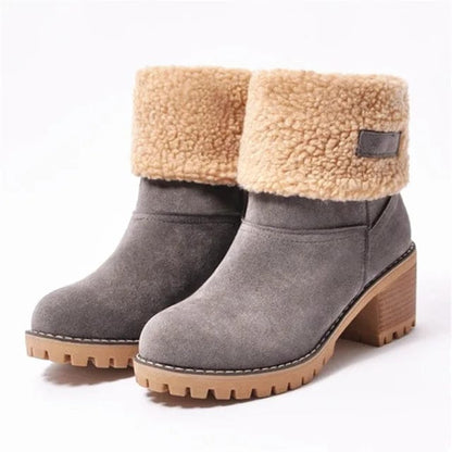 Women's Wool Mid Calf Winter Boots