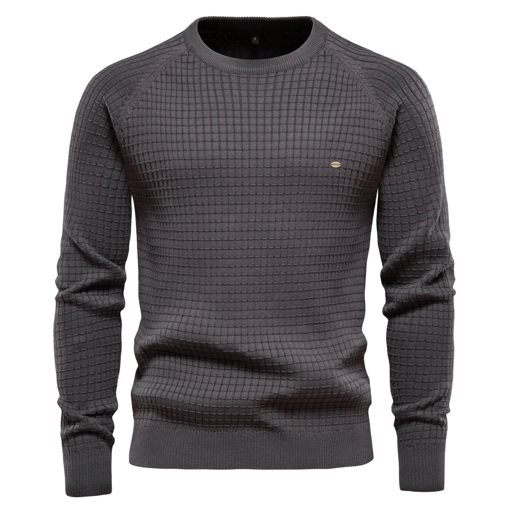 Classic Men's Patterned Crew Sweater